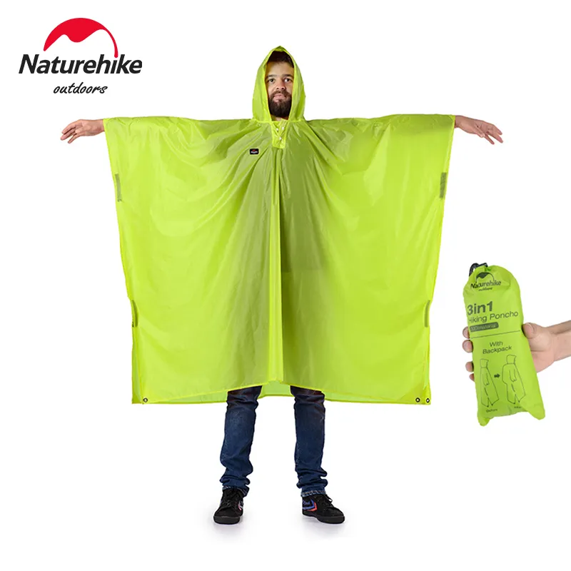 Camping Rain Poncho - Naturehike سترة المطر 3 في 1