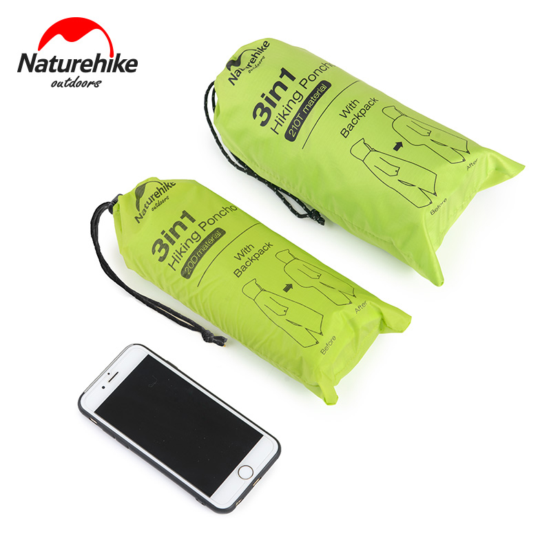 Naturehike سترة المطر 3 في 1 U - مراجعة Camping Rain Poncho وسعره