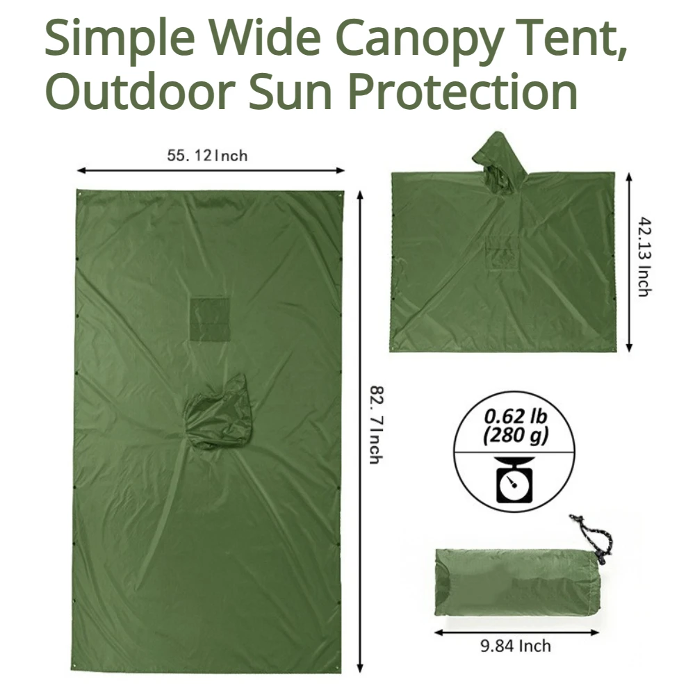 2026 للرحلات والتخييم، معطف مط - مراجعة Camping Rain Poncho وسعره